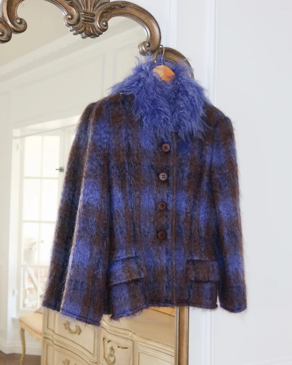 RED VALENTINO ラビット ファー コート ブルゾン ネイビー 1420123110018.jpg